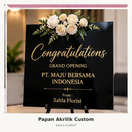 Papan Bunga Akrilik Kotabaru
